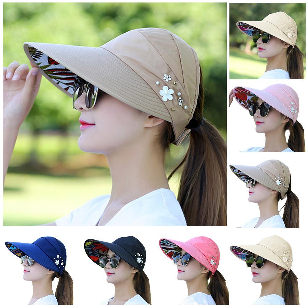 Sun Hat Wide Brim - Sun Hat Polyester Wide Brim Foldable