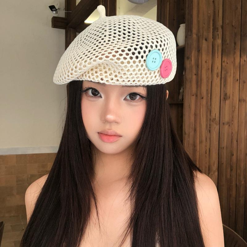 Japanese Style Straw Beret for - Beret French Wool ulasan dan harga