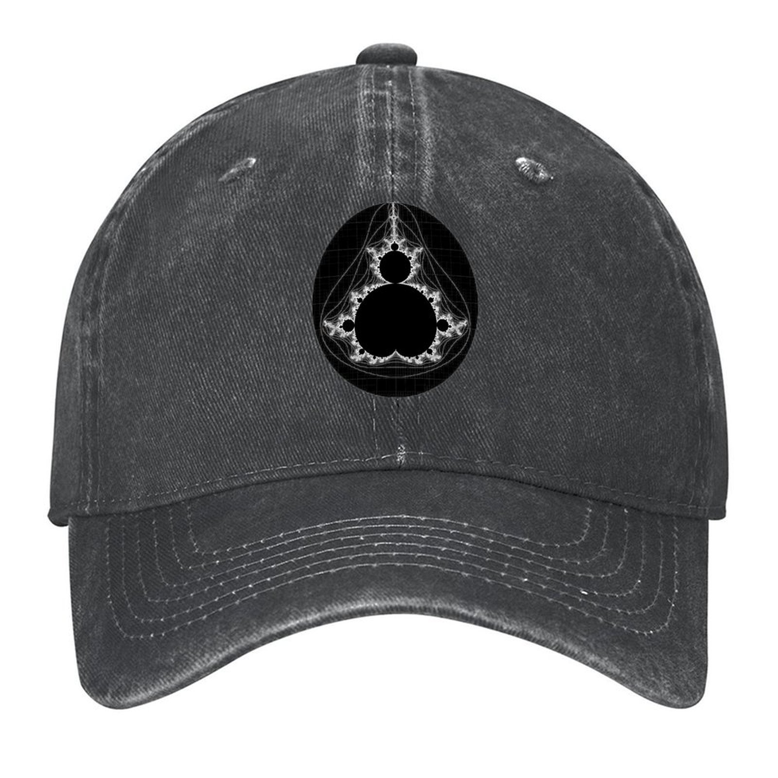 White - Linear Mandelbrot Base - Golf Cap Dad ulasan dan harga