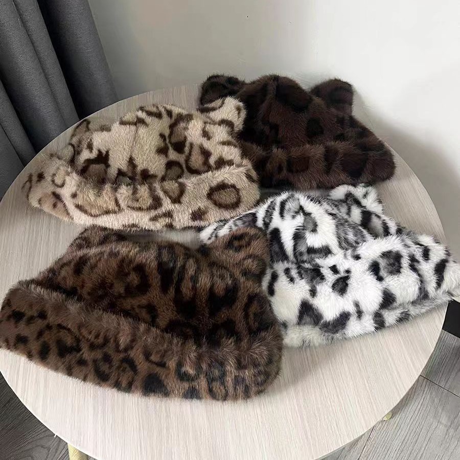 Women’s Retro Leopard Print Pl - Trapper Hat Ear Flap ulasan dan harga