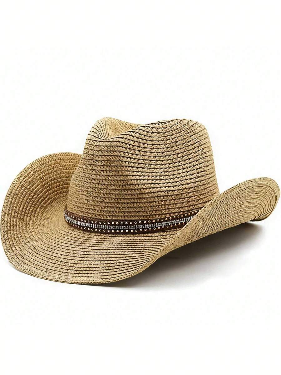 Womens Straw Cowboy Hat With W - Cowboy Hat Straw ulasan dan harga