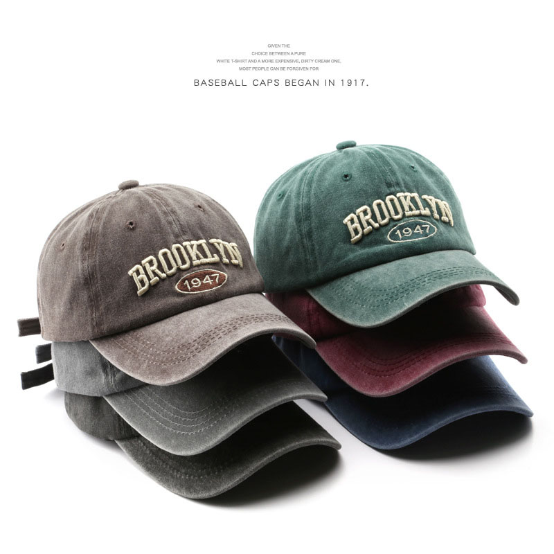 Retro brooklyn Letter Embroide - Baseball Cap Structured ulasan dan harga