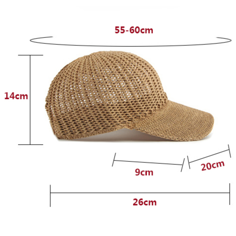 HT5086 Spring Summer Knitted B - Baseball Cap Structured ulasan dan harga
