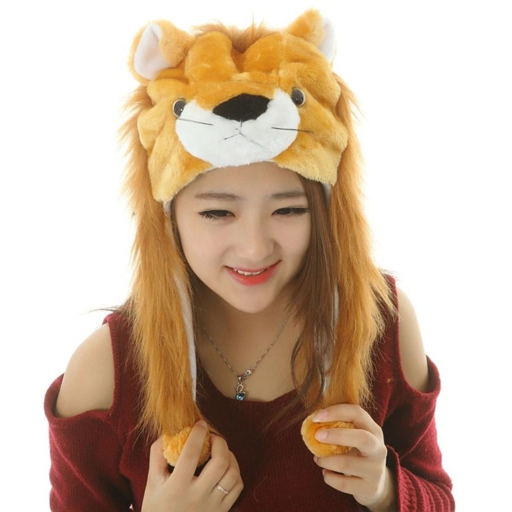 Cartoon Plush Moving Hat Anima - Trapper Hat Ear Flap ulasan dan harga