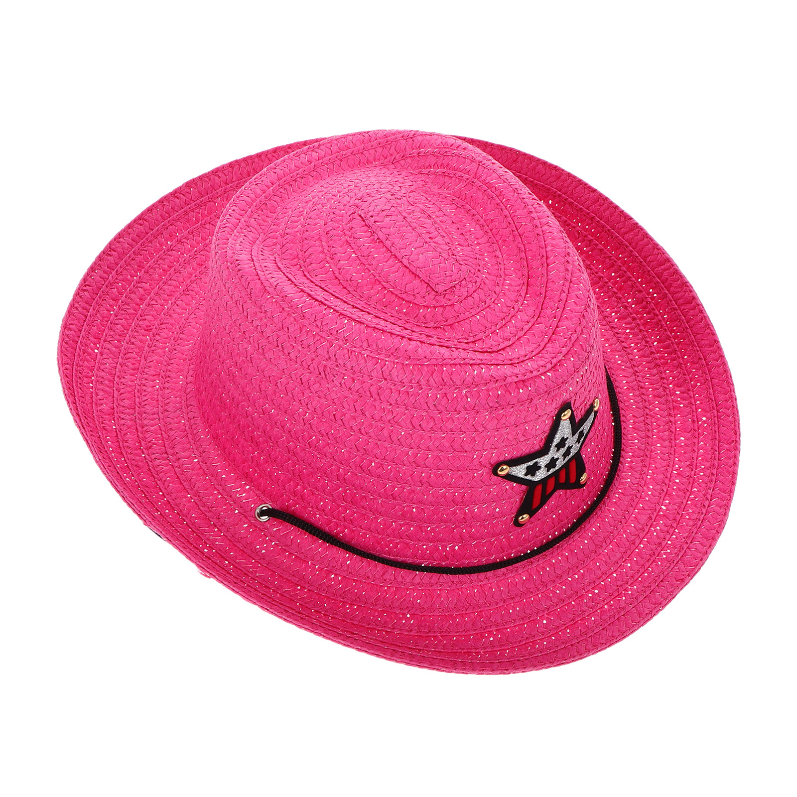 Kids Western Cowboy Star Desig - Cowboy Hat Straw ulasan dan harga