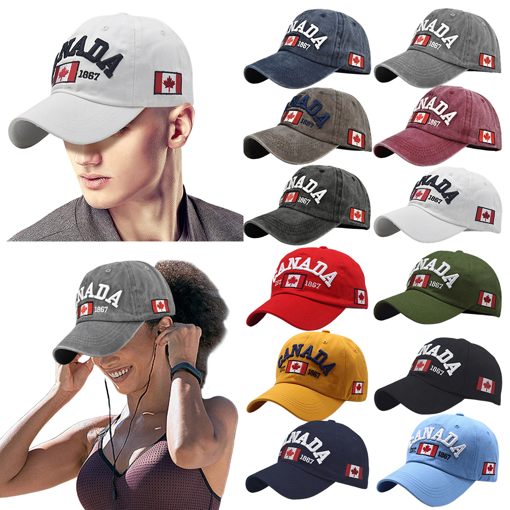 Canada Baseball Cap Maple Leaf - Dad Hat Cotton ulasan dan harga