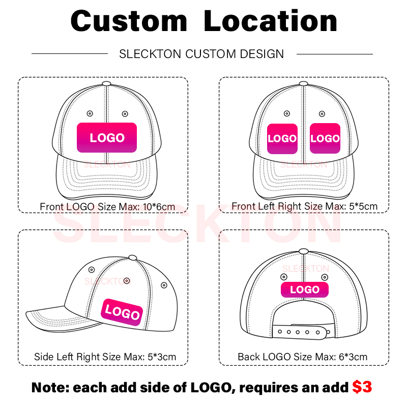 SLECKTON Logo Custom Baseball  - Baseball Cap Structured ulasan dan harga