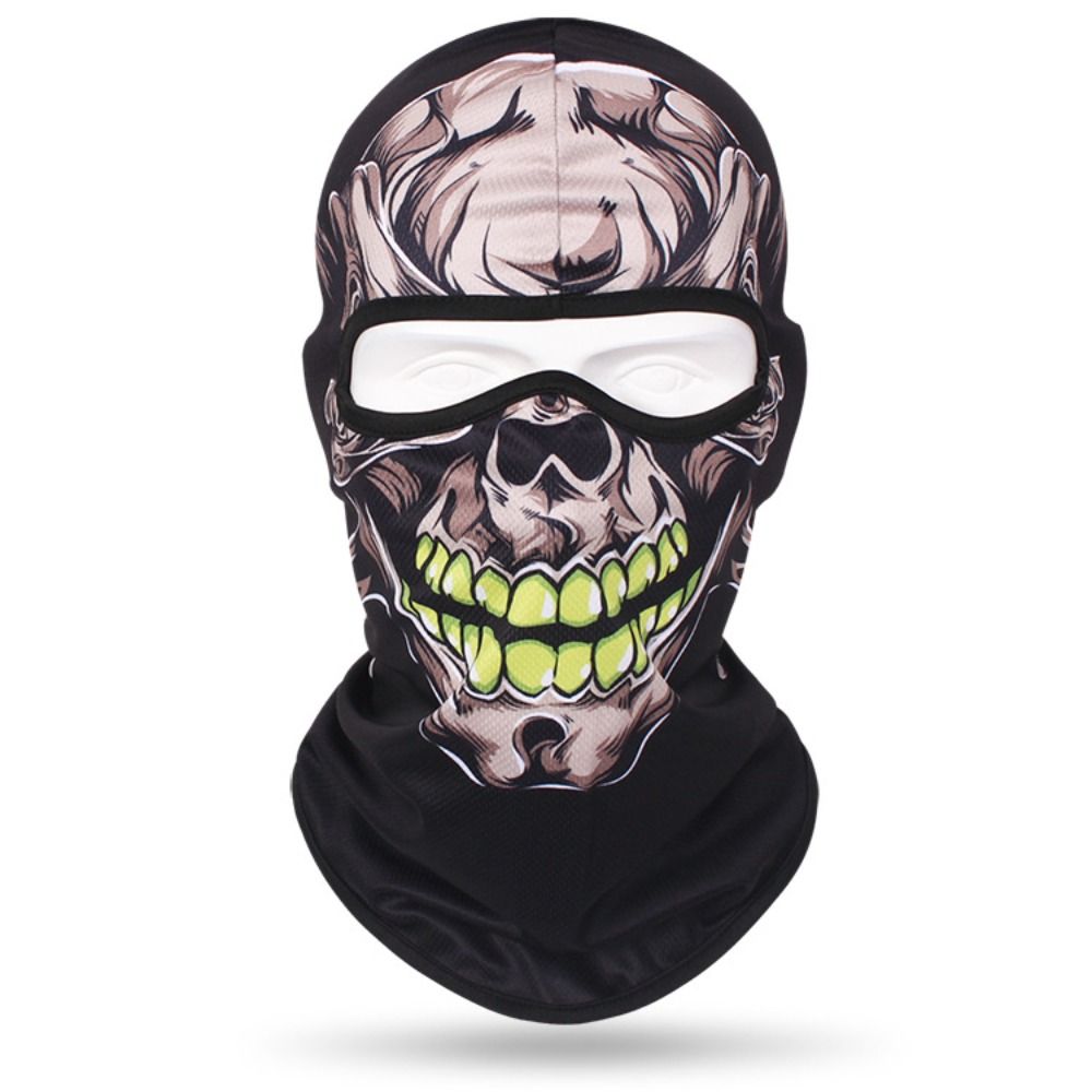 Skull Print Headgear Cap Sunsc - Skull Cap Helmet Liner ulasan dan harga