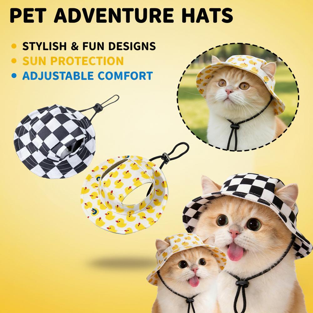 Adjustable Dog Hat Cute Print  - Running Cap Lightweight ulasan dan harga