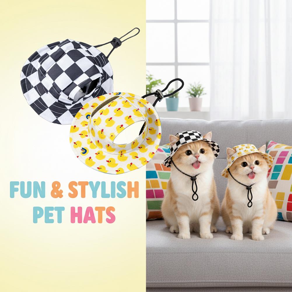 Adjustable Dog Hat Cute Print  - Running Cap Lightweight ulasan dan harga